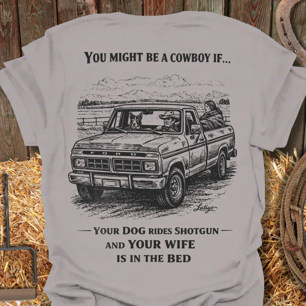 Latigo-Cowboy Authentics Ice Grey / S Cowboy Wife Tee
