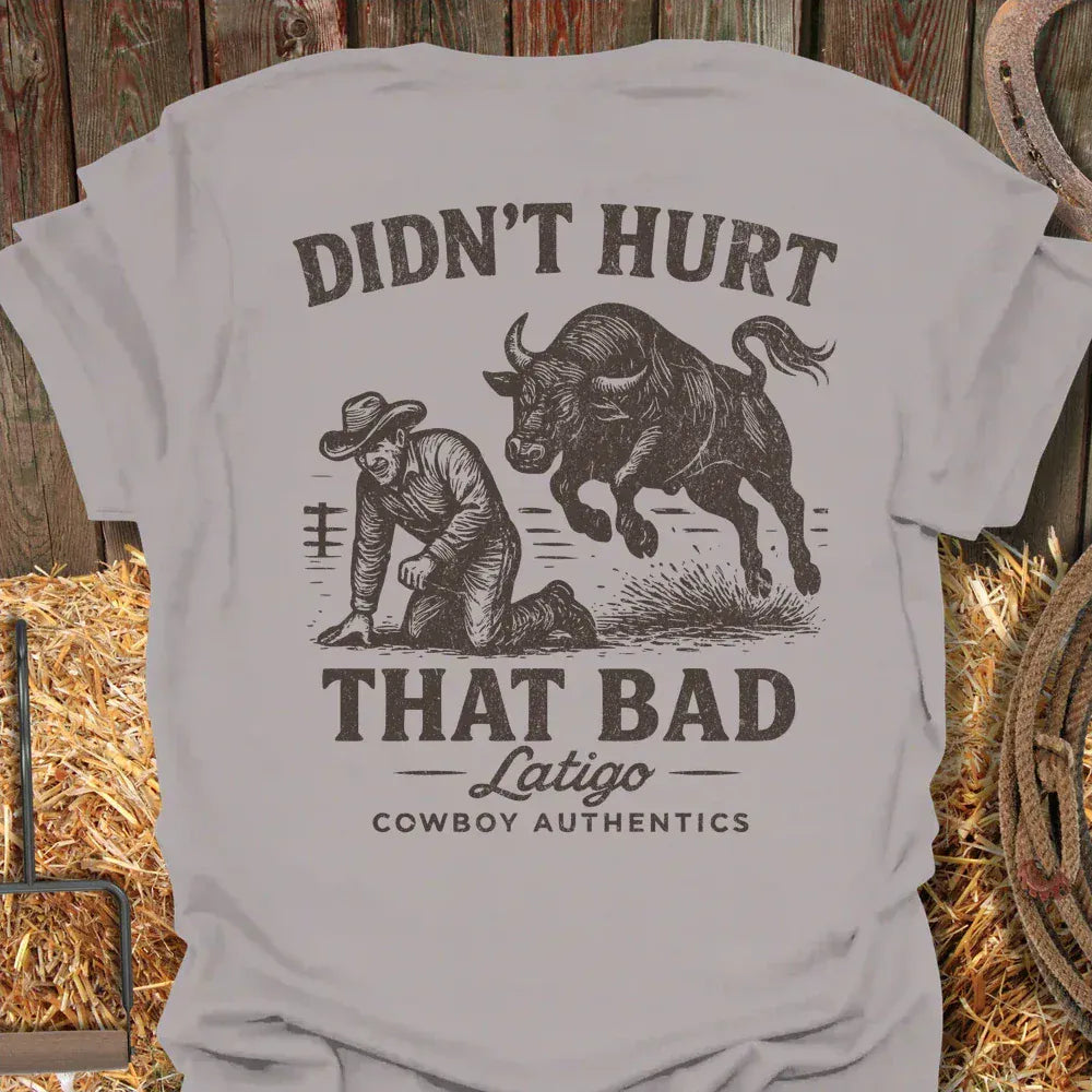 Latigo-Cowboy Authentics Ice Grey / S Didn't Hurt Tee