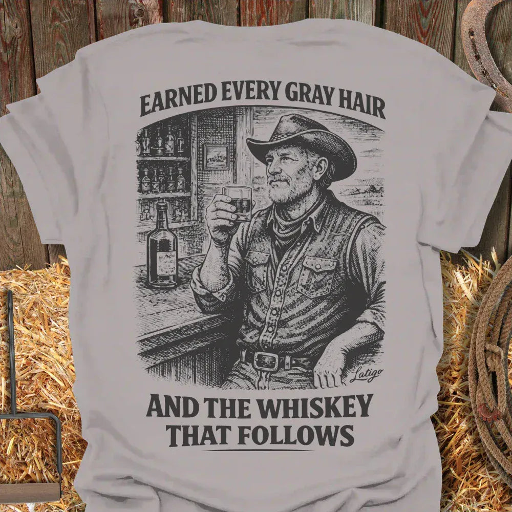 Latigo-Cowboy Authentics Ice Grey / S Earned Gray Tee