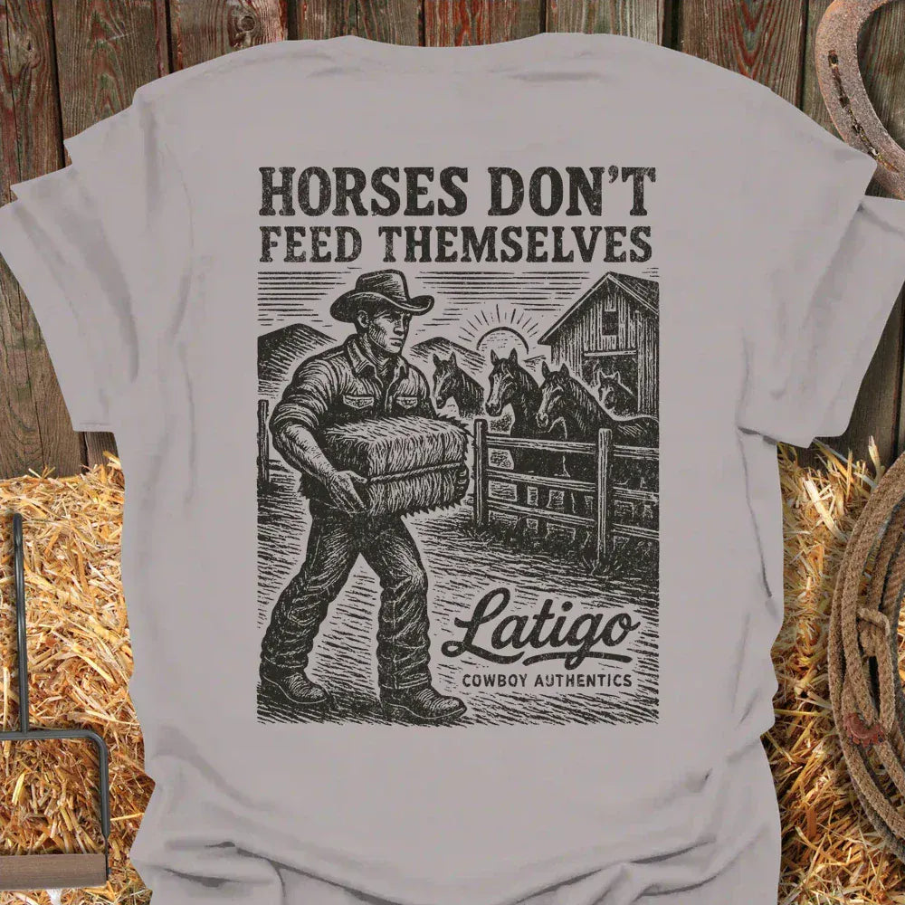 Latigo-Cowboy Authentics Ice Grey / S Feed Them Tee