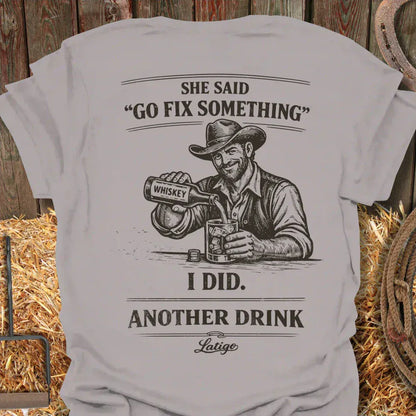 Latigo-Cowboy Authentics Ice Grey / S Fix Something Tee