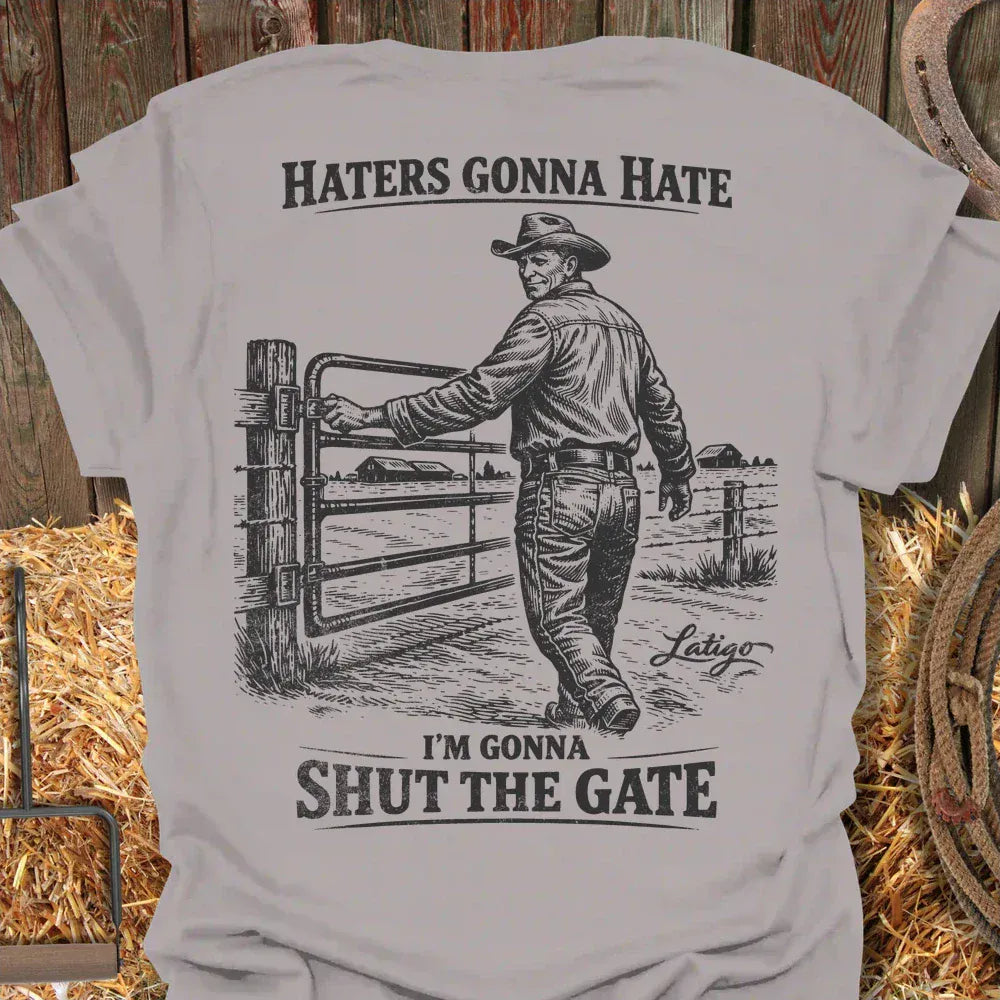 Latigo-Cowboy Authentics Ice Grey / S Haters Tee