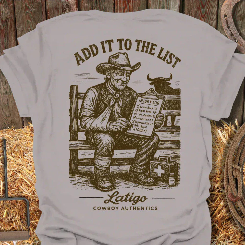 Latigo-Cowboy Authentics Ice Grey / S List Tee