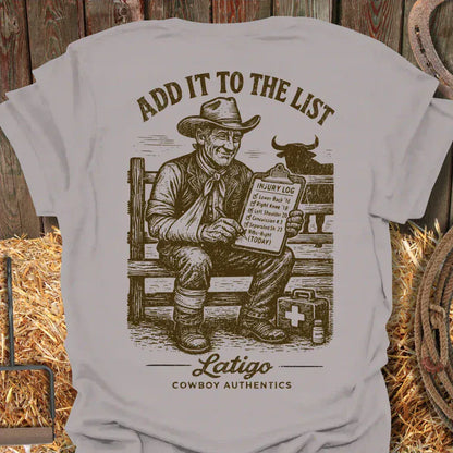 Latigo-Cowboy Authentics Ice Grey / S List Tee