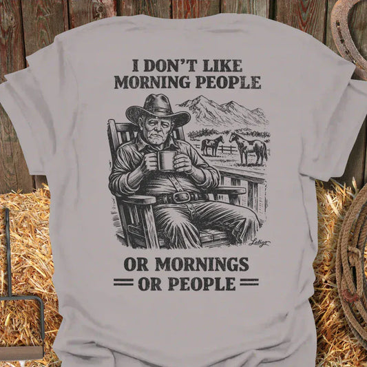 Latigo-Cowboy Authentics Ice Grey / S Morning People Tee