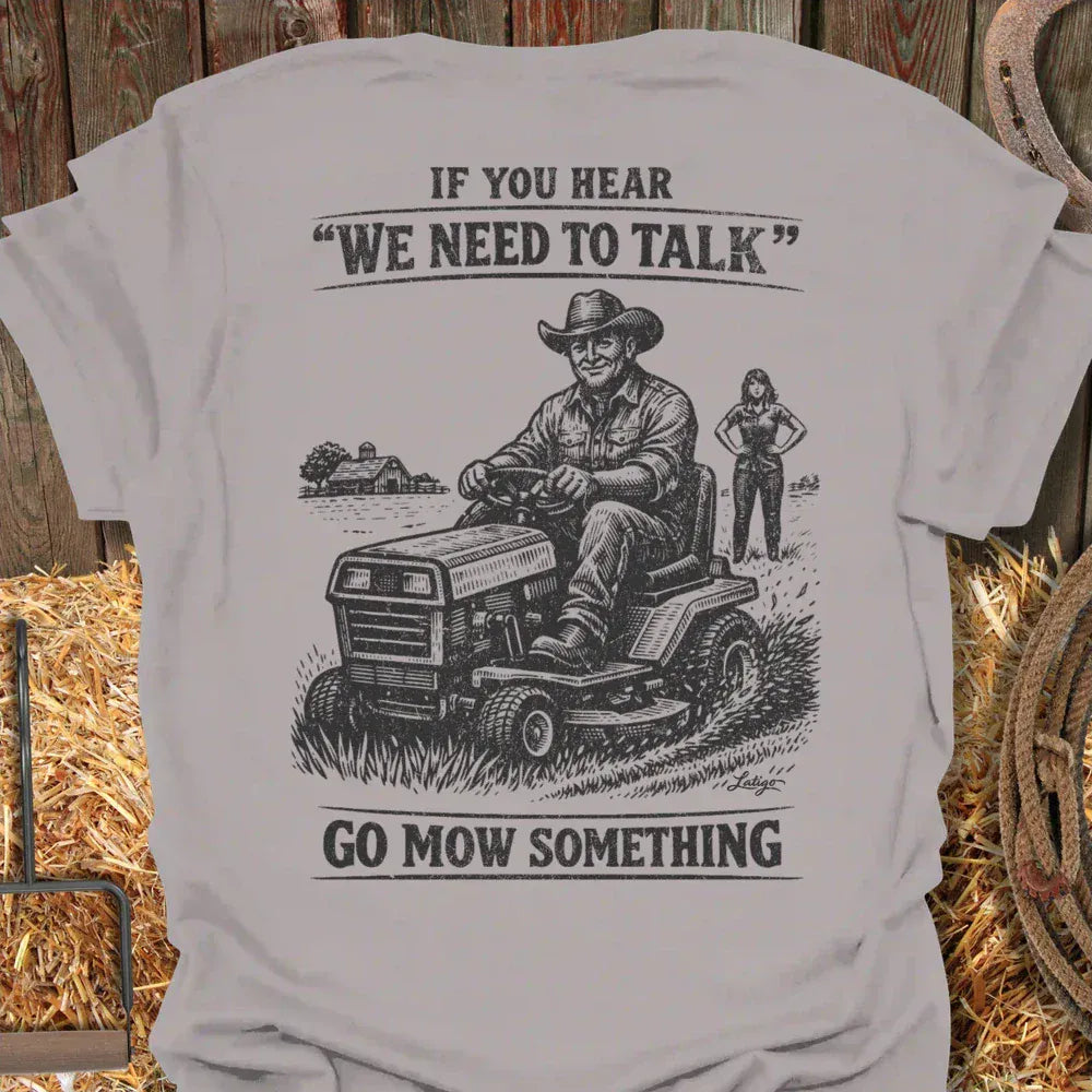 Latigo-Cowboy Authentics Ice Grey / S Mow It Tee