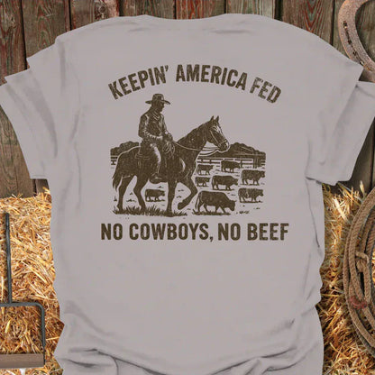 Latigo-Cowboy Authentics Ice Grey / S No Beef Tee