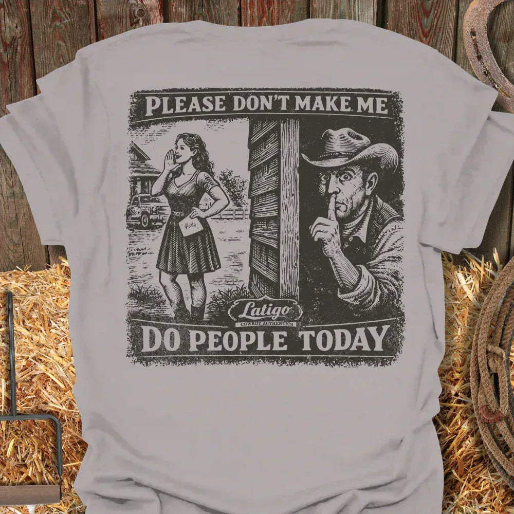 Latigo-Cowboy Authentics Ice Grey / S No People Tee