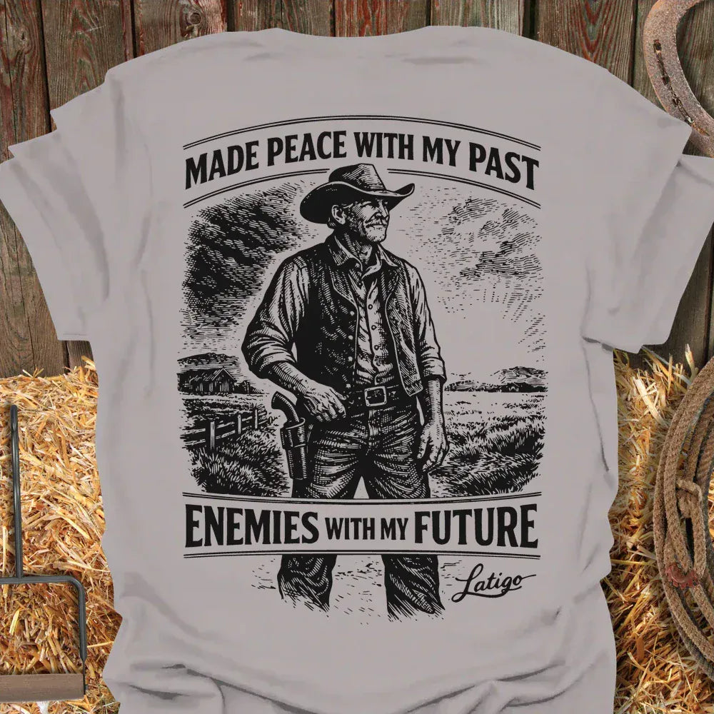 Latigo-Cowboy Authentics Ice Grey / S Peace Tee