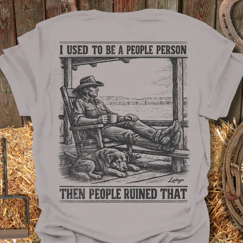 Latigo-Cowboy Authentics Ice Grey / S People Person Tee