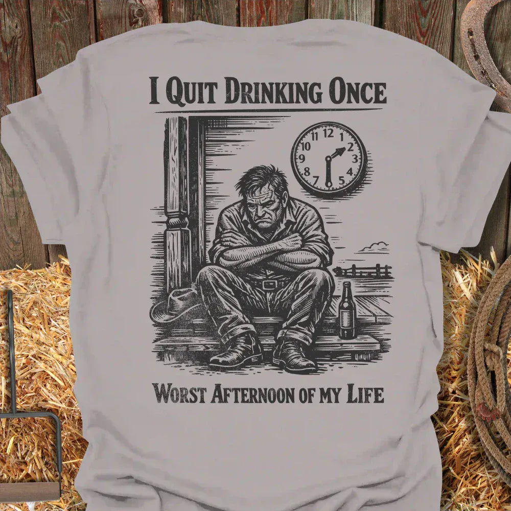 Latigo-Cowboy Authentics Ice Grey / S Quit Drinking Tee