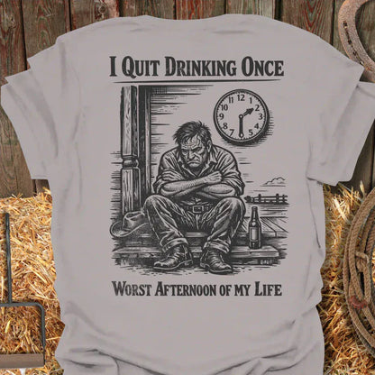 Latigo-Cowboy Authentics Ice Grey / S Quit Drinking Tee