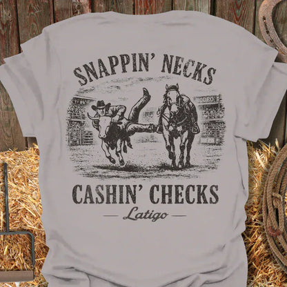 Latigo-Cowboy Authentics Ice Grey / S Snappin  Tee