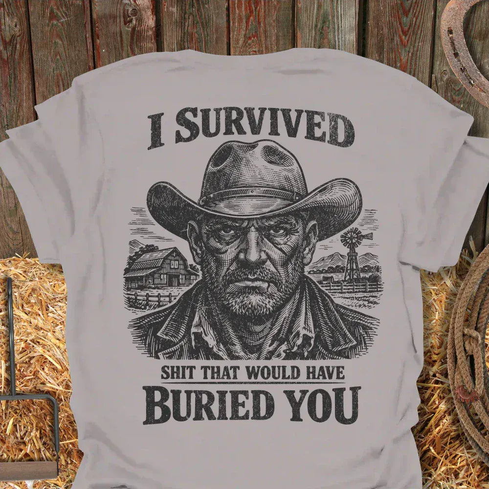 Latigo-Cowboy Authentics Ice Grey / S Survived Tee