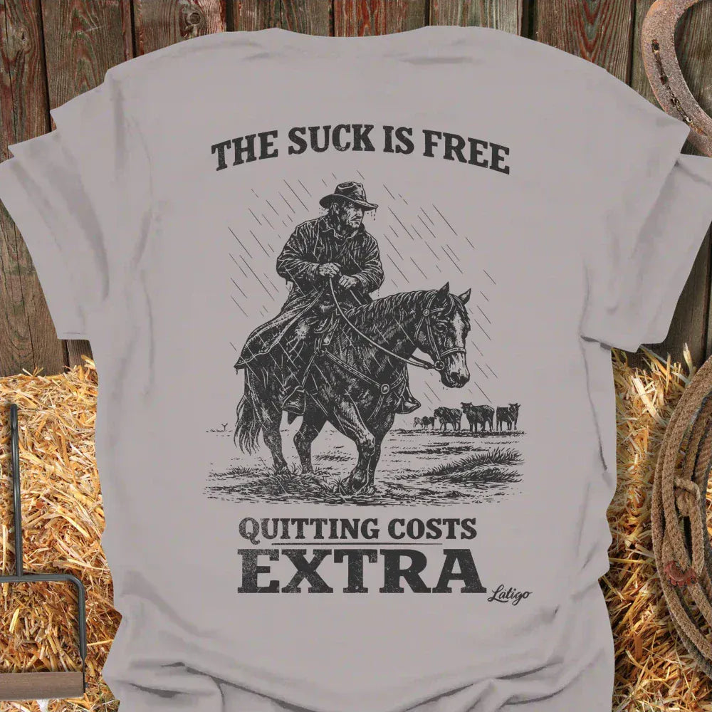 Latigo-Cowboy Authentics Ice Grey / S The Suck Tee