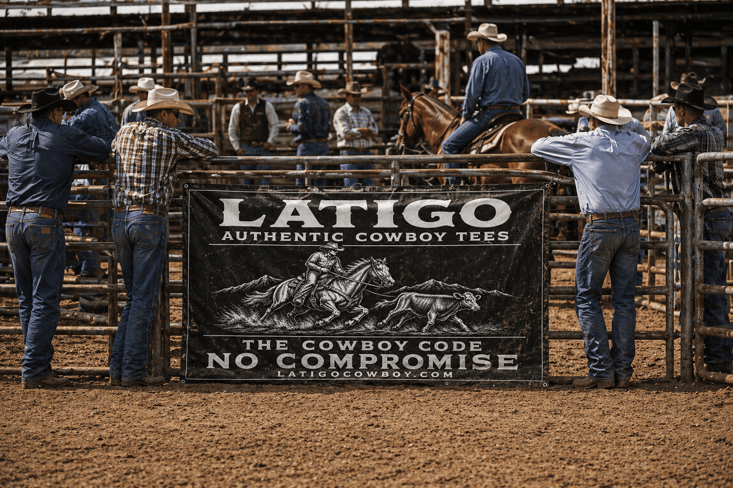 Latigo-Cowboy Authentics Latigo Arena Banner