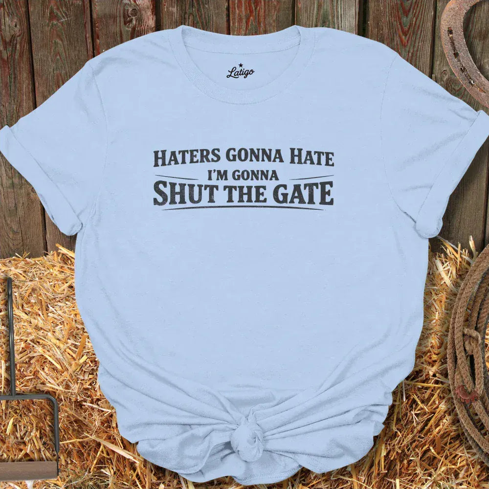 Latigo-Cowboy Authentics Light Blue / S Shut the Gate Tee