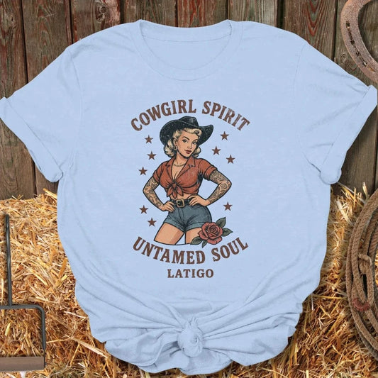 Latigo-Cowboy Authentics Light Blue / S Untamed Tee
