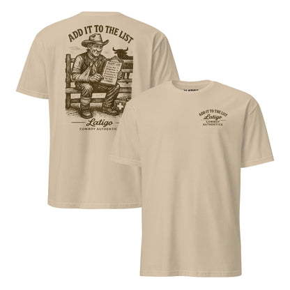 Latigo-Cowboy Authentics List Tee
