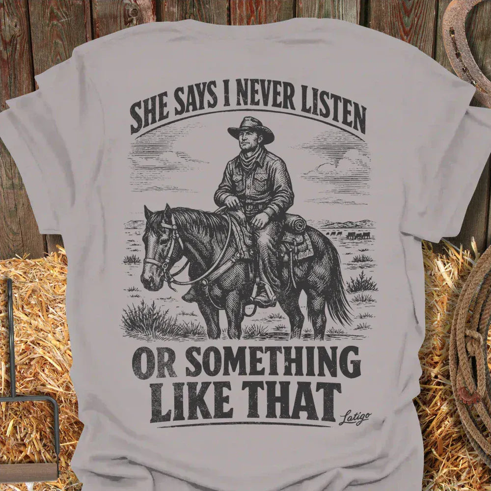 Latigo-Cowboy Authentics Listen Tee