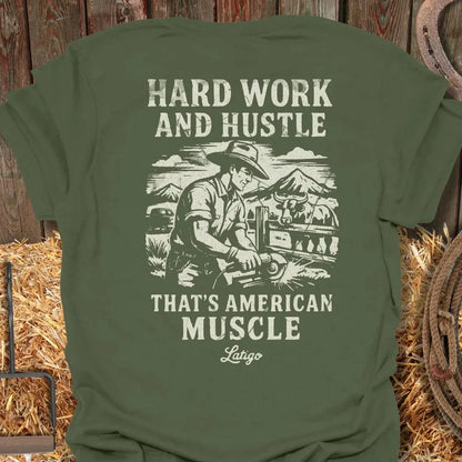 Latigo-Cowboy Authentics Military Green / S Muscle