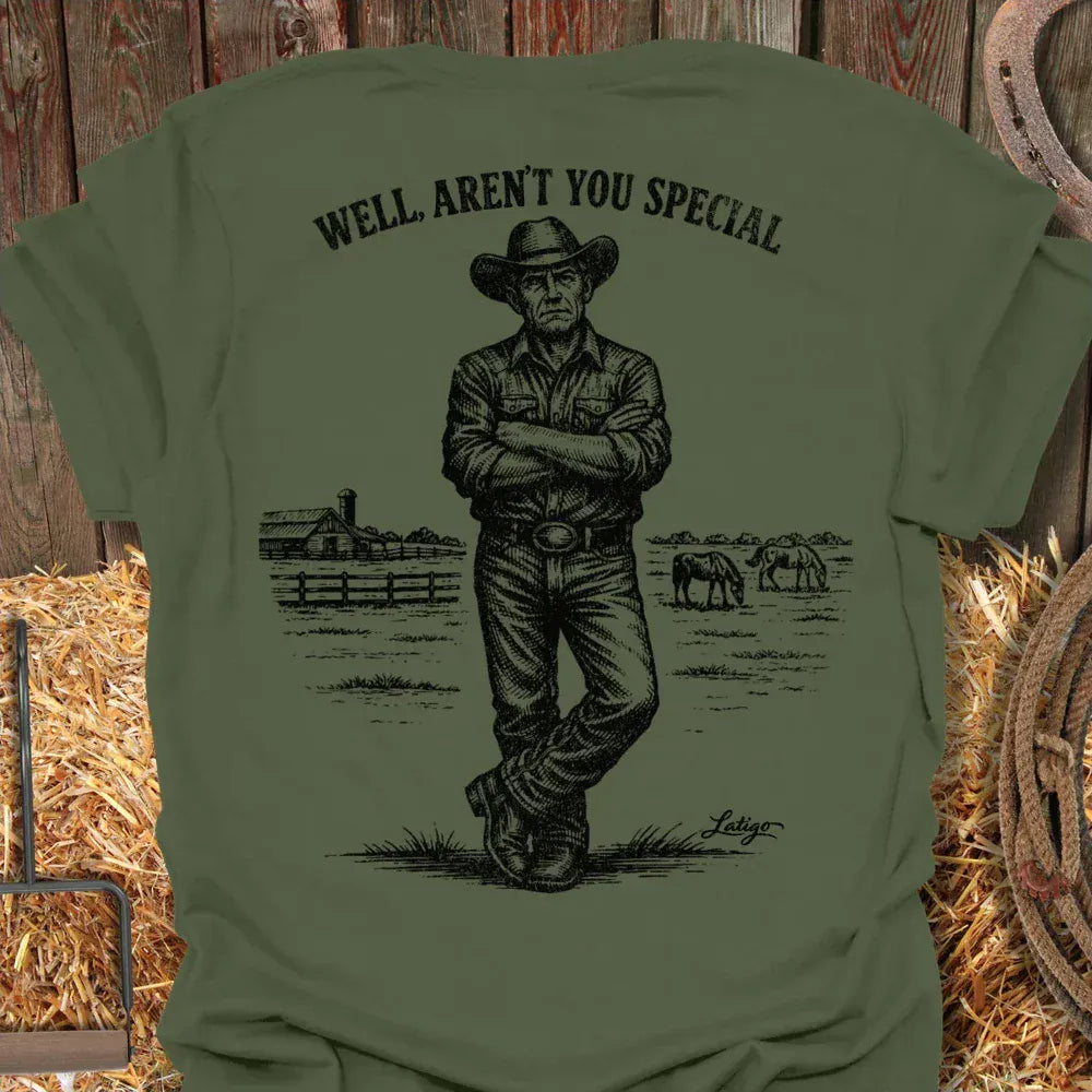 Latigo-Cowboy Authentics Military Green / S Special Tee