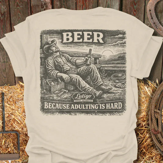 Latigo-Cowboy Authentics Natural / S Adulting Tee