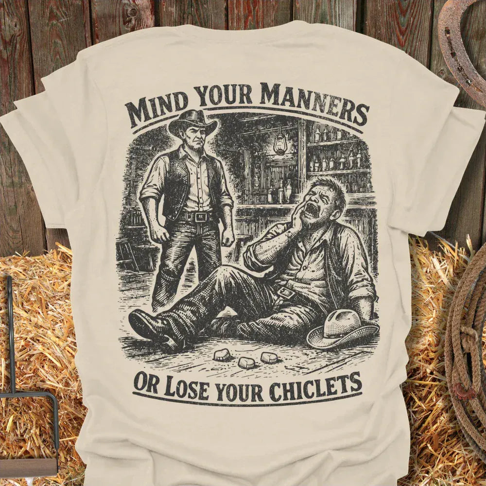 Latigo-Cowboy Authentics Natural / S Chiclets Tee