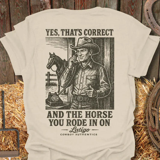 Latigo-Cowboy Authentics Natural / S Correct Tee