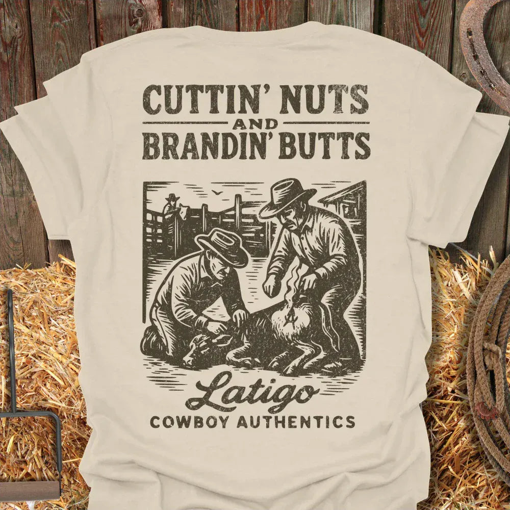 Latigo-Cowboy Authentics Natural / S Cuttin Tee