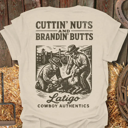 Latigo-Cowboy Authentics Natural / S Cuttin Tee