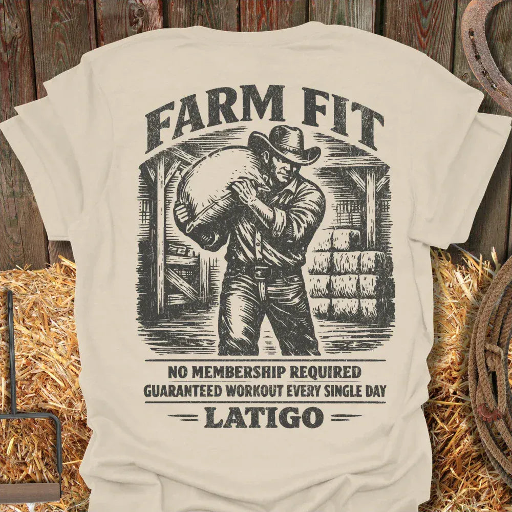 Latigo-Cowboy Authentics Natural / S Farm Fit Tee