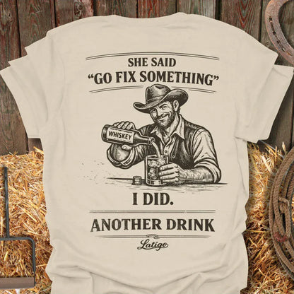 Latigo-Cowboy Authentics Natural / S Fix Something Tee