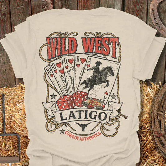 Latigo-Cowboy Authentics Natural / S Gambler Tee