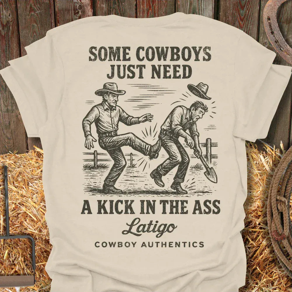 Latigo-Cowboy Authentics Natural / S Kick Tee
