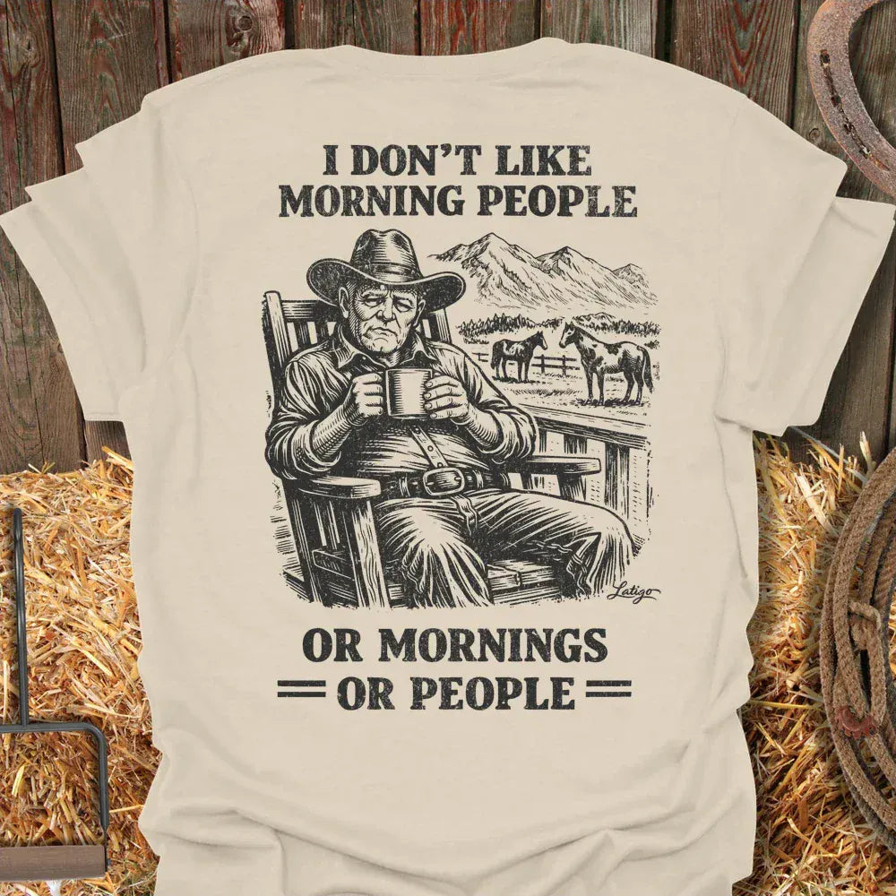 Latigo-Cowboy Authentics Natural / S Morning People Tee
