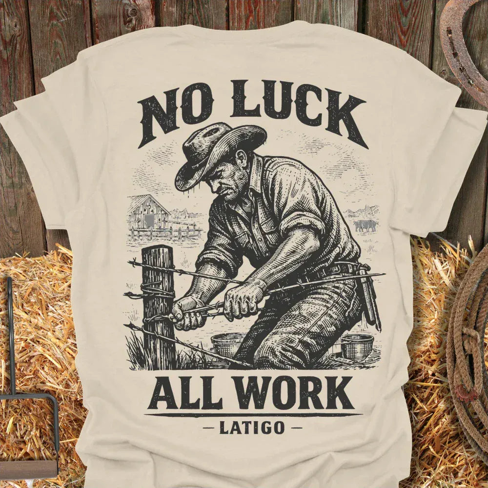 Latigo-Cowboy Authentics Natural / S No Luck Tee