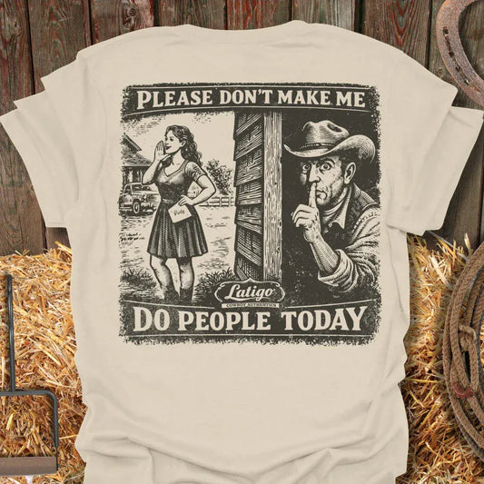 Latigo-Cowboy Authentics Natural / S No People Tee