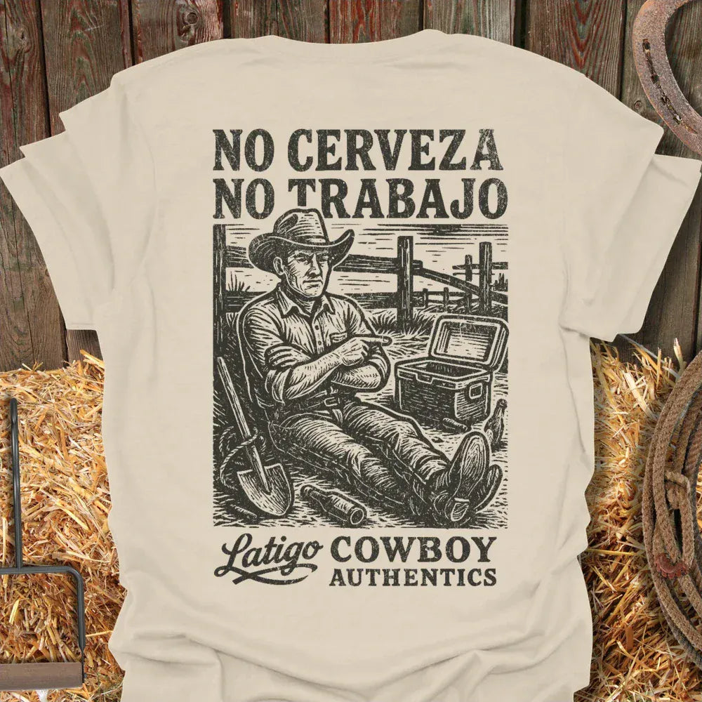 Latigo-Cowboy Authentics Natural / S No Trabajo Tee