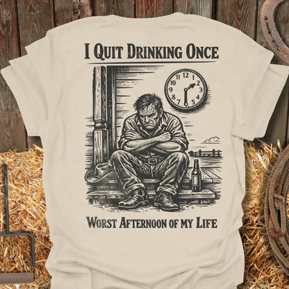 Latigo-Cowboy Authentics Natural / S Quit Drinking Tee