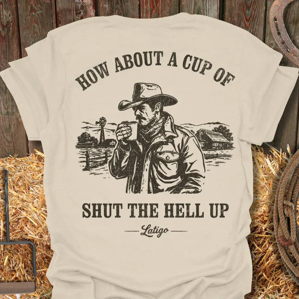 Latigo-Cowboy Authentics Natural / S Shut Up  Tee