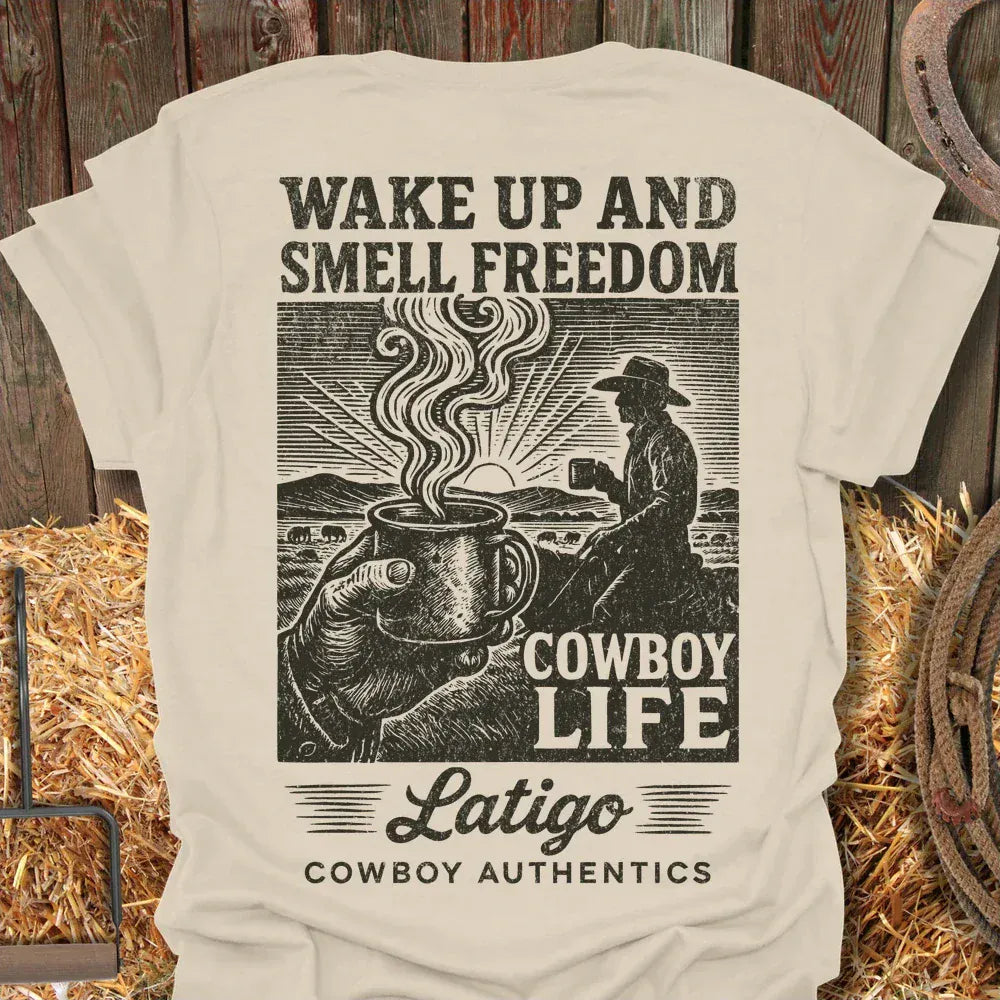 Latigo-Cowboy Authentics Natural / S Smell Freedom Tee