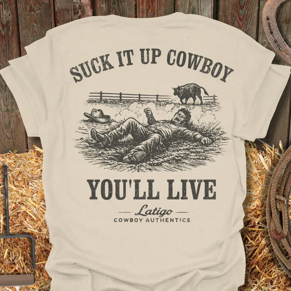 Latigo-Cowboy Authentics Natural / S Suck It Tee