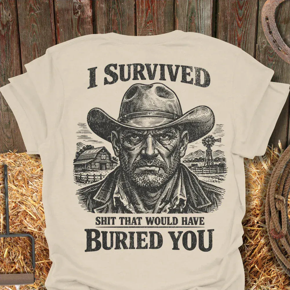 Latigo-Cowboy Authentics Natural / S Survived Tee