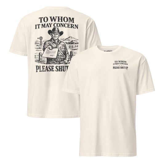 Latigo-Cowboy Authentics Please Shut Up Tee