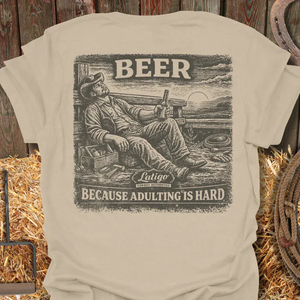 Latigo-Cowboy Authentics Sand / S Adulting Tee