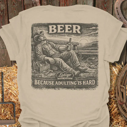 Latigo-Cowboy Authentics Sand / S Adulting Tee