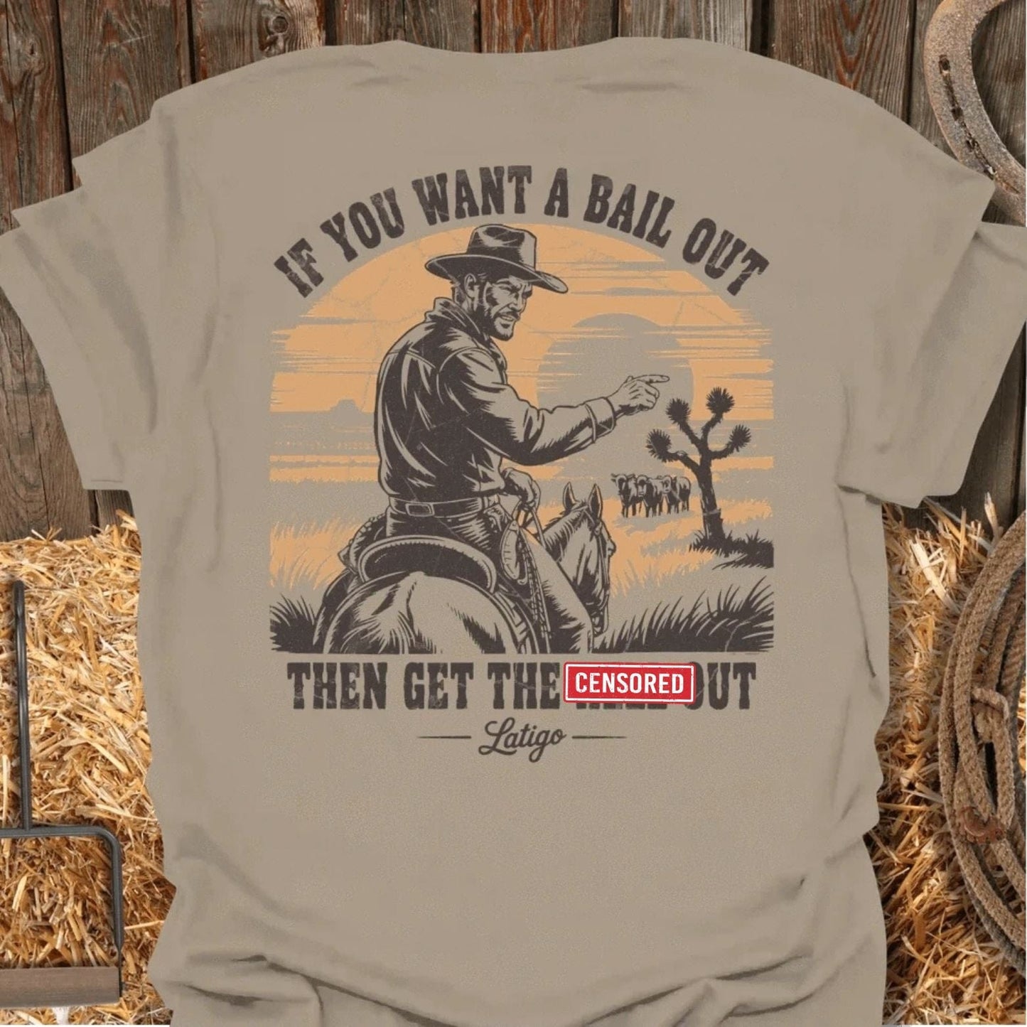 Latigo-Cowboy Authentics Sand / S Bail