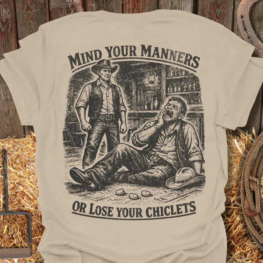 Latigo-Cowboy Authentics Sand / S Chiclets Tee