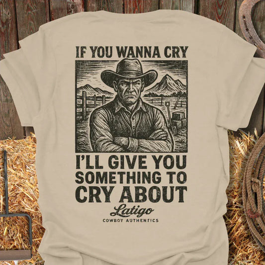 Latigo-Cowboy Authentics Sand / S Cry Tee